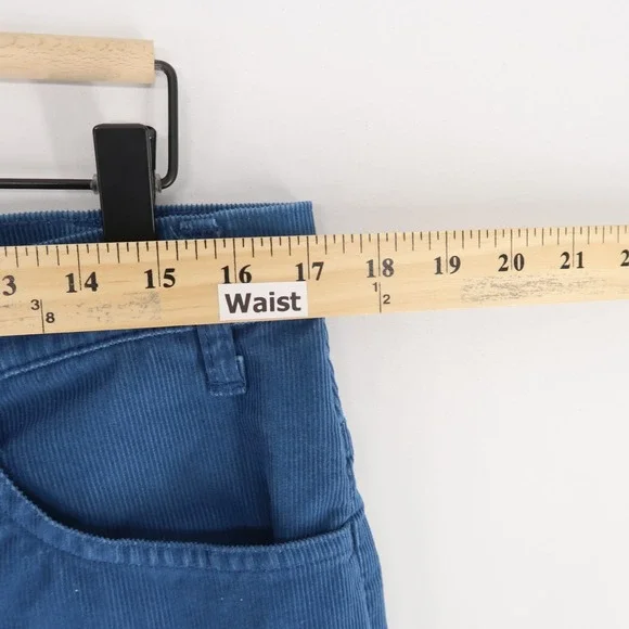 Vintage Levis 646 Pants Mens 36x30 Blue Corduroy Flare Bell Bottom‎ White Tab